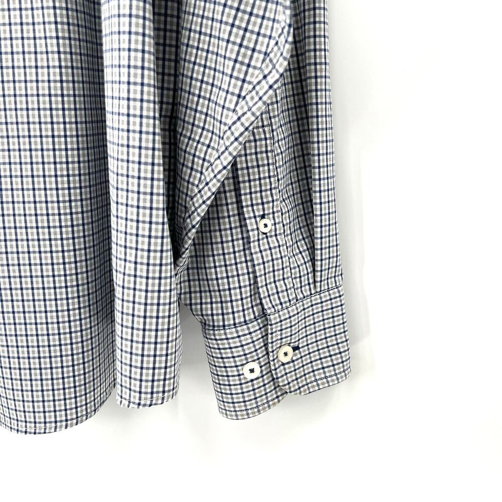 Untuckit Performance Men’s Button Front Plaid Shi… - image 4